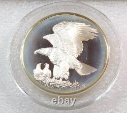 Roberts Birds No 11 Bald Eagle Franklin Mint 1971 2 oz Sterling Silver #PB24