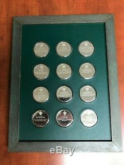 Rockwell Franklin Mint Spirit Of Scouting Coins Boy Scouts Sterling Silver