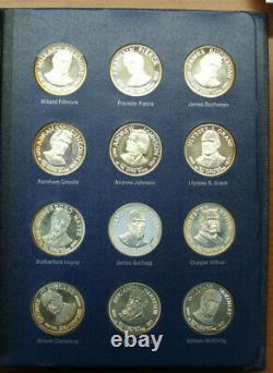 SCRAP PRiCE! FRANKLIN MINT PRESIDENTIAL 36 STERLING COINS(35 OUNCES SILVER)