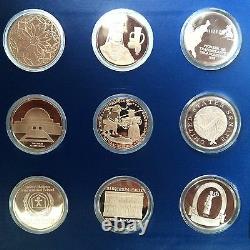 SPECIAL COMMEMORATIVE OF 1973 SILVER SET FRANKLIN MINT RARE 28oz STERLING k05