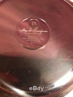 STERLING SILVER Franklin Mint Plates Along The Brandy wine &Butterflies 522g