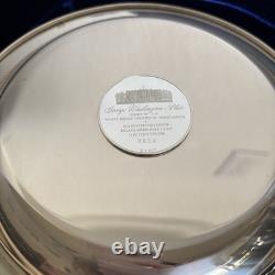 STERLING SILVER PLATE with24kt GOLD INLAY George WashingtonLTD ED FRANKLIN MINT