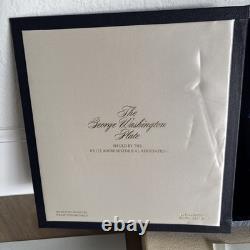 STERLING SILVER PLATE with24kt GOLD INLAY George WashingtonLTD ED FRANKLIN MINT