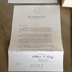 STERLING SILVER PLATE with24kt GOLD INLAY George WashingtonLTD ED FRANKLIN MINT