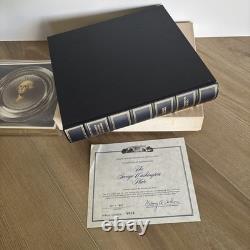 STERLING SILVER PLATE with24kt GOLD INLAY George WashingtonLTD ED FRANKLIN MINT