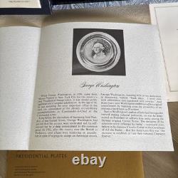 STERLING SILVER PLATE with24kt GOLD INLAY George WashingtonLTD ED FRANKLIN MINT