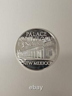 Santa Fe New Mexico 1972 Palace Of The Governors Sterling Silver Medal