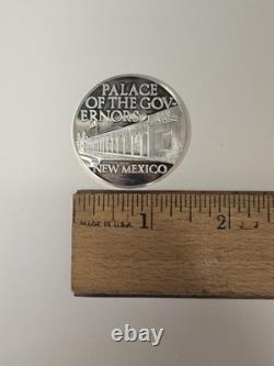 Santa Fe New Mexico 1972 Palace Of The Governors Sterling Silver Medal