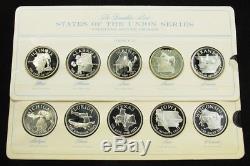 Sealed Franklin Mint 50 States of the Union Sterling Silver Proof Set Complete