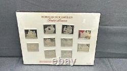 Sealed New 1973 Norman Rockwell Sterling Silver Fondest Memories Silver Bar Set