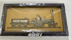 Set 4 Franklin Mint Classic American Locomotive Sterling Silver Silhouettes 1977