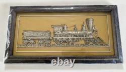 Set 4 Franklin Mint Classic American Locomotive Sterling Silver Silhouettes 1977