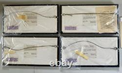 Set 4 Franklin Mint Classic American Locomotive Sterling Silver Silhouettes 1977