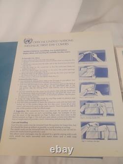 Set Of 5 1977 Sterling Silver Proof 1st Ed. United Nations Commemorative Medals