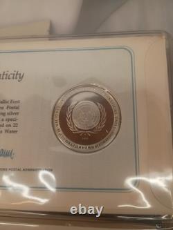 Set Of 5 1977 Sterling Silver Proof 1st Ed. United Nations Commemorative Medals