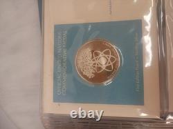 Set Of 5 1977 Sterling Silver Proof 1st Ed. United Nations Commemorative Medals