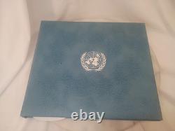 Set Of 5 1977 Sterling Silver Proof 1st Ed. United Nations Commemorative Medals