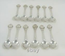 Set of 12 Sterling Silver Zodiac Spoons With Signatures