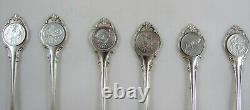 Set of 12 Sterling Silver Zodiac Spoons With Signatures