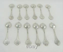 Set of 12 Sterling Silver Zodiac Spoons With Signatures