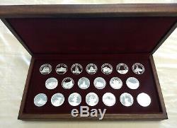 Set of 20 1 oz Silver Rounds Great American Landmarks Franklin Mint Sterling