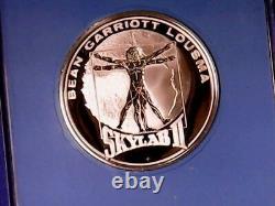 Set of 3 Limited Edition Skylab Eyewitness Sterling Silver Medal Franklin Mint