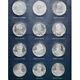 Set Of 36 1970 Franklin Mint Sterling Silver Presidential Commemorative Medals