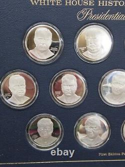 Set of 39 Franklin Mint Sterling Silver Presidential Medals White House Asso