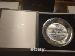 Set of 5 Franklin Mint Sterling Silver James Wyeth Decorative Plates 1972-1976