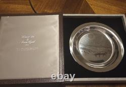 Set of 5 Franklin Mint Sterling Silver James Wyeth Decorative Plates 1972-1976
