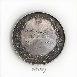 Silver 1852 American Institute NY T Best Sperm Candles Award Lovett Medal