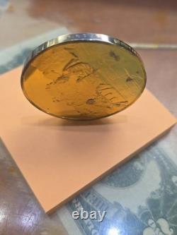 Silver 2 OZ Medal Franklin Mint 100 Greatest Masterpieces FUR TRADERS o MISSOURI