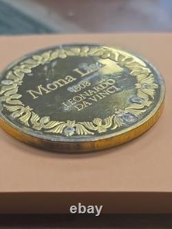 Silver 2 OZ Medal Franklin Mint 100 Greatest Masterpieces MONA LISA