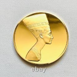 Silver 2 OZ Medal Franklin Mint 100 Greatest Masterpieces QUEEN NEFERTITI