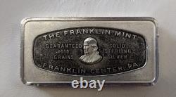 Silver Bullion Franklin Mint 1000 Grain Sterling Silver Ingot