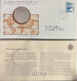 Silver Proof Coins The Great Explorers Medals 34 Issues. 925 STERLING