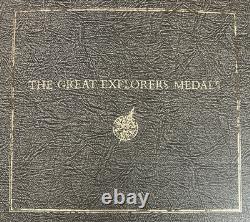 Silver Proof Coins The Great Explorers Medals 34 Issues. 925 STERLING