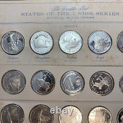 Silver Proof Franklin Mint States Of The Union (50 Medals) All Different States