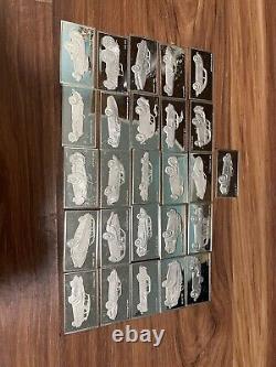 Silver Sterling 925. Centennial Car Ingot Collection Set By The Franklin Mint