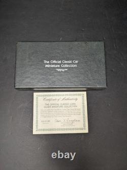 Solid Sterling Silver Franklin Mint Official Classic Car Miniature Collection