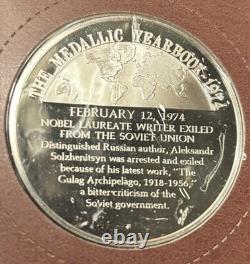 Solid Sterling Silver Limited Edition Proof The Medallic Yearbook 1974