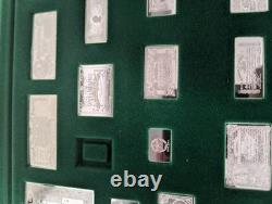 Solid Sterling Silver The World's Greatest Banknotes Franklin Mint Set Collectio