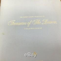 Solid Sterling Silver Treasures Of The Louvre In Display Book 61.25 Troy Ounces