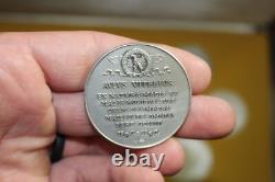 Spqr The Twelve Caesars 12 Sterling Silver Medal Medallion Set Franklin Mint