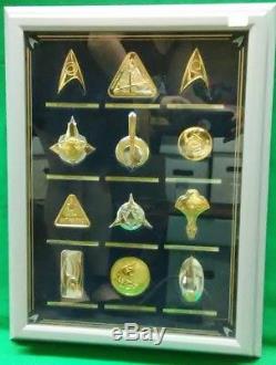 Star Trek Franklin Mint Sterling Silver Insignia Second Set VERY RARE