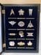 Star Trek Insignia Badges 24k Gold & Sterling Silver Blk Case Franklin Mint 1992