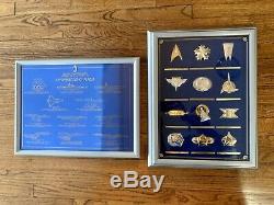 Star Trek Insignia Collection, (12). 925 Sterling Silver By Franklin Mint (1992)