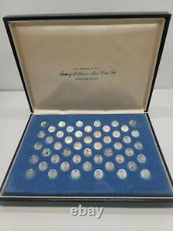 States Of The Union Sterling Silver Mini Coin Set 1969 First Edition 50 Coins