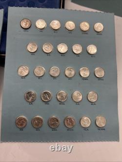 States Of The Union Sterling Silver Mini Coin Set 1969 First Edition 50 Coins