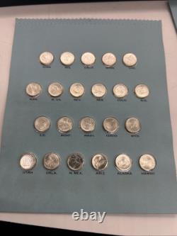 States Of The Union Sterling Silver Mini Coin Set 1969 First Edition 50 Coins